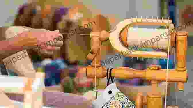 A Close Up Image Of Hands Expertly Spinning Yarn From Raw Wool Fibers Knitting Yarns And Spinning Tales