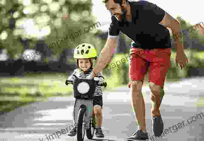 A Father Teaching His Son To Ride A Bike, Symbolizing The Role Of Guidance And Support In A Child's Life How To Be An Outstanding Dad: The Working Tips