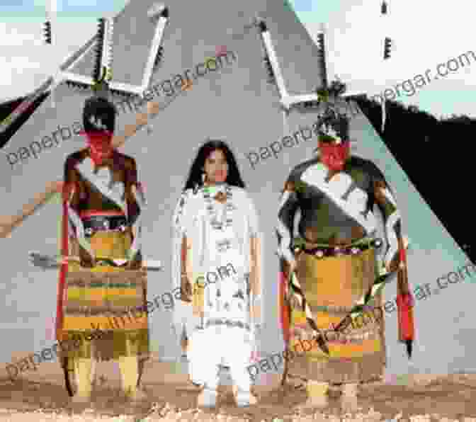 A Group Of Mescalero Apache Warriors In Traditional Clothing, Displaying Their Bows And Arrows, Ready To Defend Their Sacred Mountains Echoes Of The Agua Chiquita: An Early History Of The Sacramento Mountains