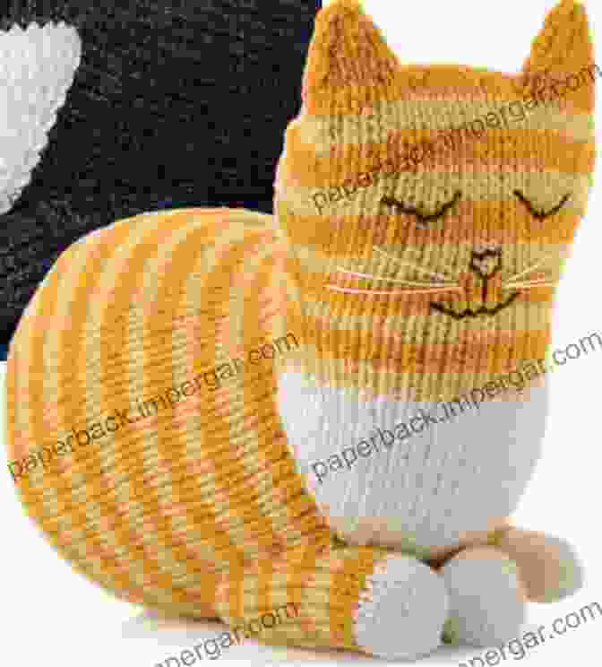 A Knitted Cat In A Variety Of Poses, Showcasing Its Intricate Design And Adorable Expression Cute Cat Knitting: Knitting Lovely Cat For Your Kids: Collection Of Knitted Cats