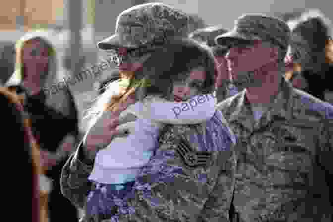 A Military Family Saying Goodbye To Their Deployed Loved One Raising Children In The Military (Military Life)