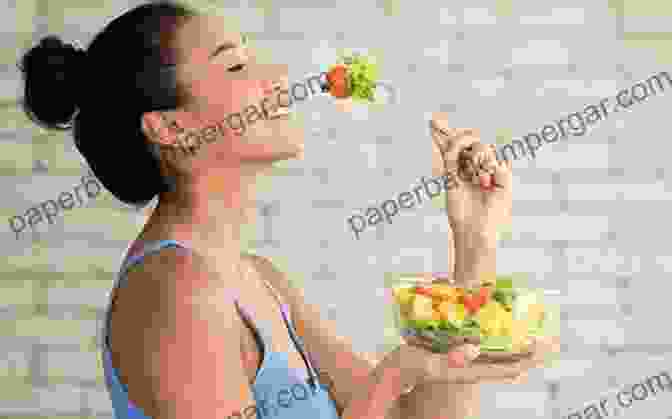 A Photo Of A Healthy Person Eating Vegetables And Exercising Vegan Fitness For Mortals: Eat Your Veggies Be Active Avoid Injury And Get Healthy For Life