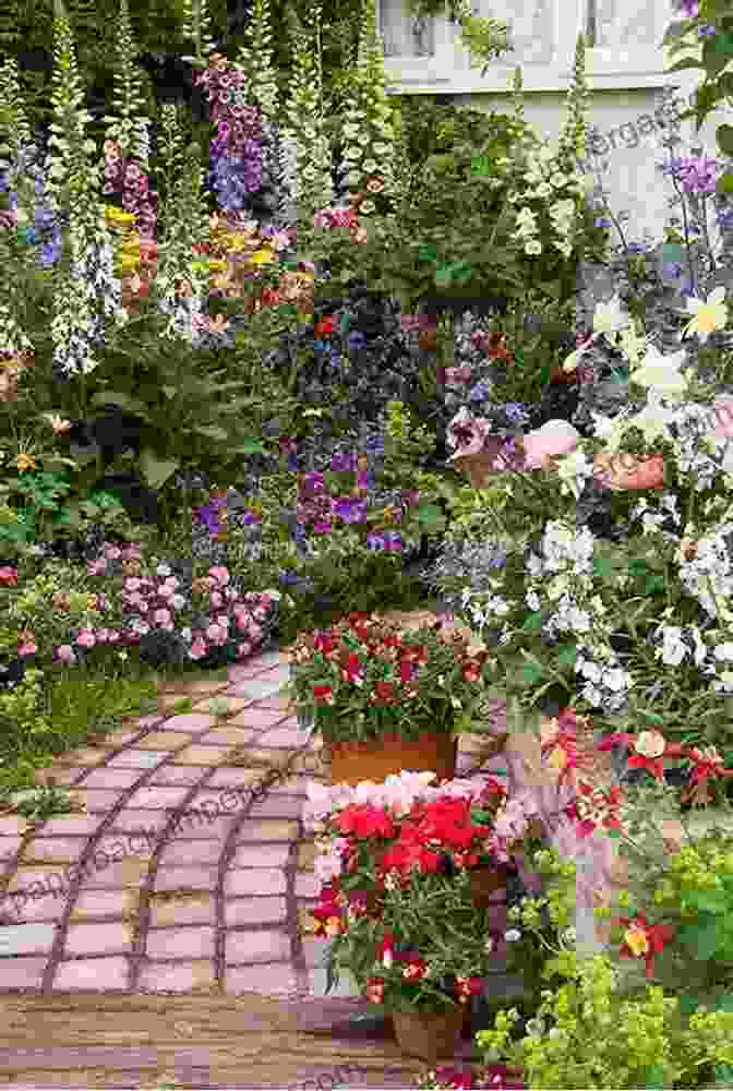 A Winding Path Through A Lush Garden, Lined With Blooming Flowers And Vibrant Greenery. Transplantations : (from My Mother S Garden)