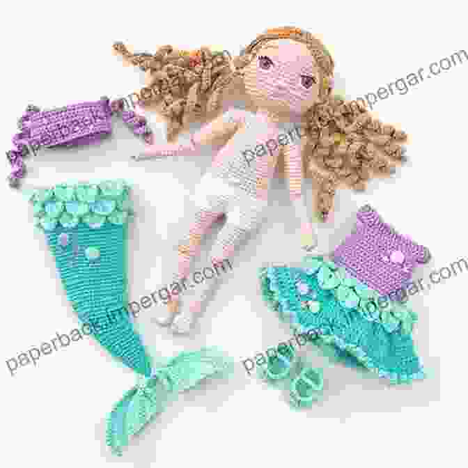 Amigurumi Doll Of A Mermaid With A Vibrant Tail Amigurumi Little Dolls: Lovely Dolls Crochet Patterns