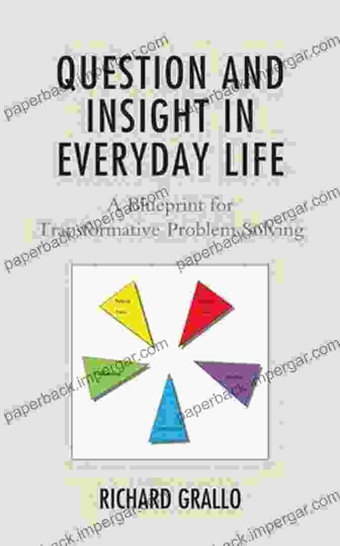 Blueprint For Transformative Problem Solving Book Cover, Featuring A Vibrant Blue And Yellow Design And The Title In Bold White Letters Question And Insight In Everyday Life: A Blueprint For Transformative Problem Solving