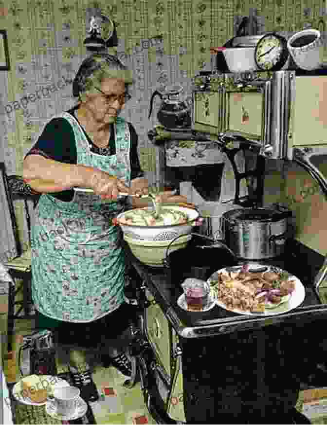 Grandma In Her Kitchen, Cooking A Meal Down Home With Grandma