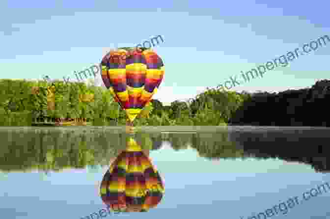 Hot Air Balloons Over A Lake Balloons Aloft: Flying South Dakota Skies