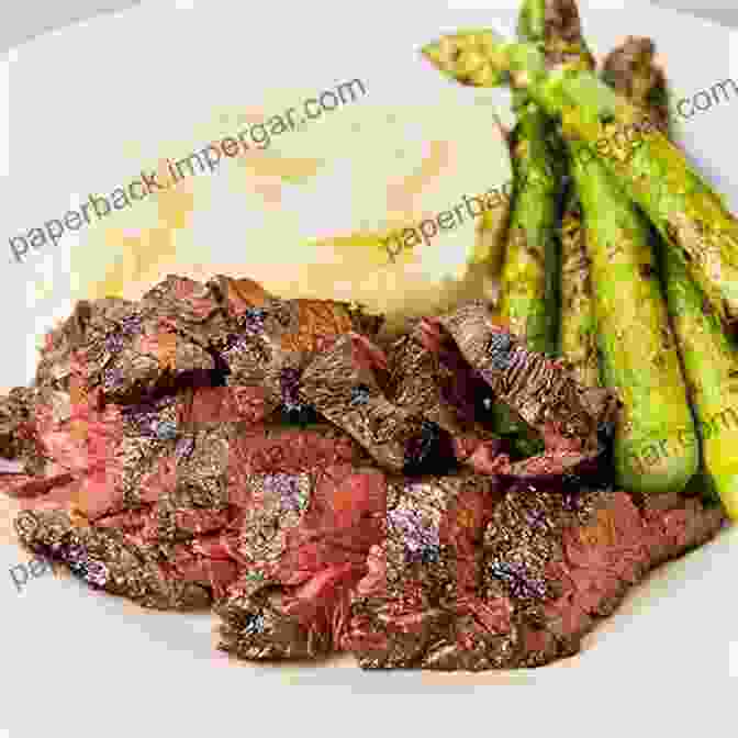 Seared Steak, Asparagus, And Avocado On A White Plate PALEO DIET PLAN: 7 Day Paleo Diet Plan For Weight Loss: Burn Fat Lose Weight And Improve Your Health With The Ultimate Paleo Diet Meal Plan: Enjoy 35 Recipes For Every Day (PALEO WORLD 3)