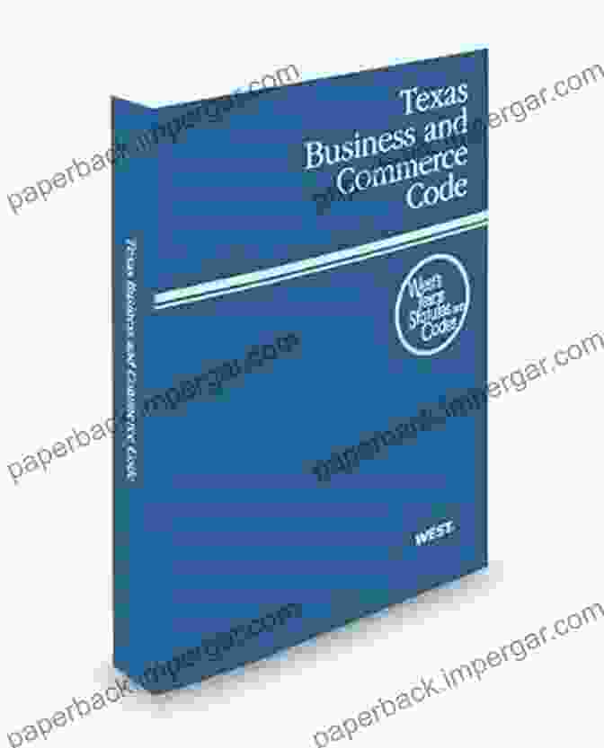 Texas Business And Commerce Code 2024 Edition Volume Book Cover Texas Business And Commerce Code 2024 Edition (Volume 1): (Clear Large Size Print Easy To Read Font)