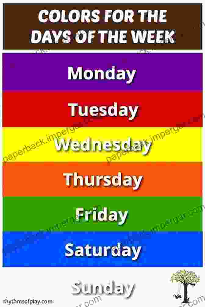 Weekly Rhythm Calendar: A Grid Showing The Days Of The Week, With Different Colors Indicating Different Types Of Activities Rhythms Of Learning