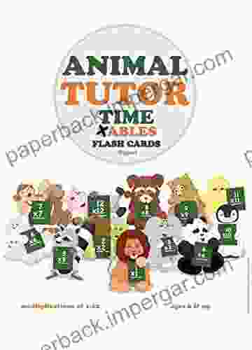 Animal Tutor Time Tables Flash Cards: Digital