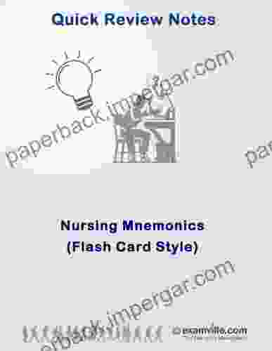 Nursing Mnemonics (Flash Card Style) (Quick Review Notes)